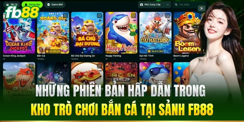 Bắn Cá FB88 – Khám Phá Đại Dương Giải Trí Đầy Kịch Tính